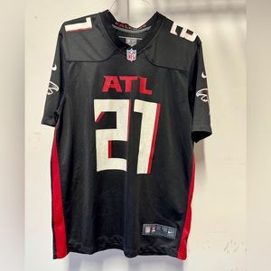 Men’s Black Authentic Atlanta Falcons Jersey Todd Gurley Size Large